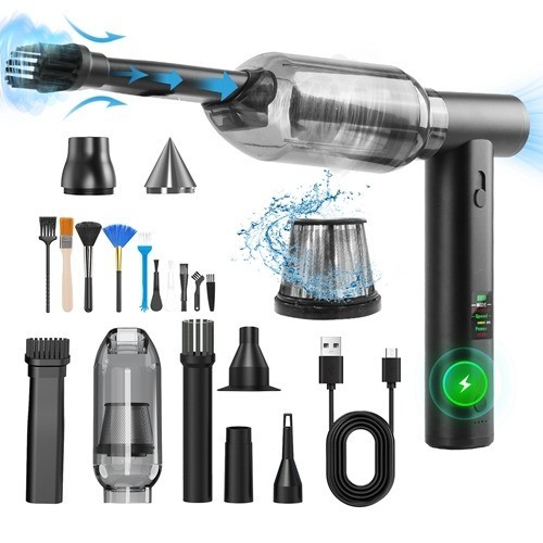 Compressed Air Duster Brushless Motor 250000RPM Stepless Variable Speed 10000mAh