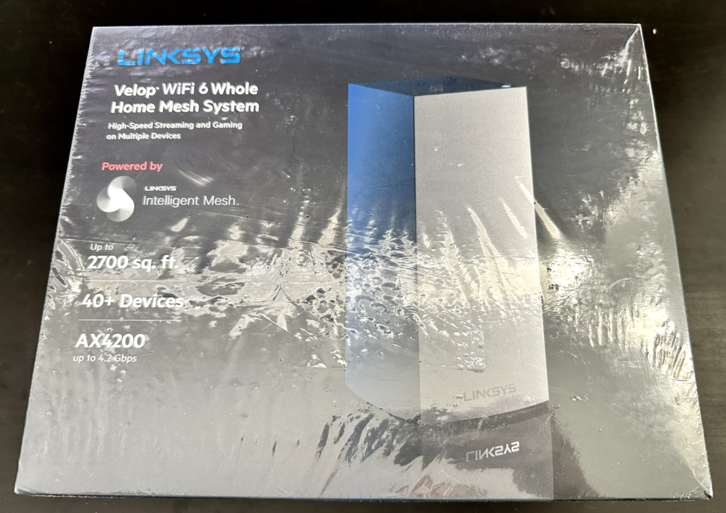 New Sealed Linksys Velop WiFi 6 Whole Home Mesh System AX4200 NIB Single Device