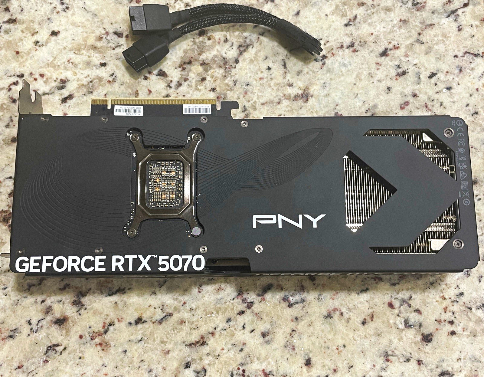 PNY NVIDIA GeForce RTX 5070 Overclocked 12GB GDDR7 Triple Fan GPU VCG507012TFXPB