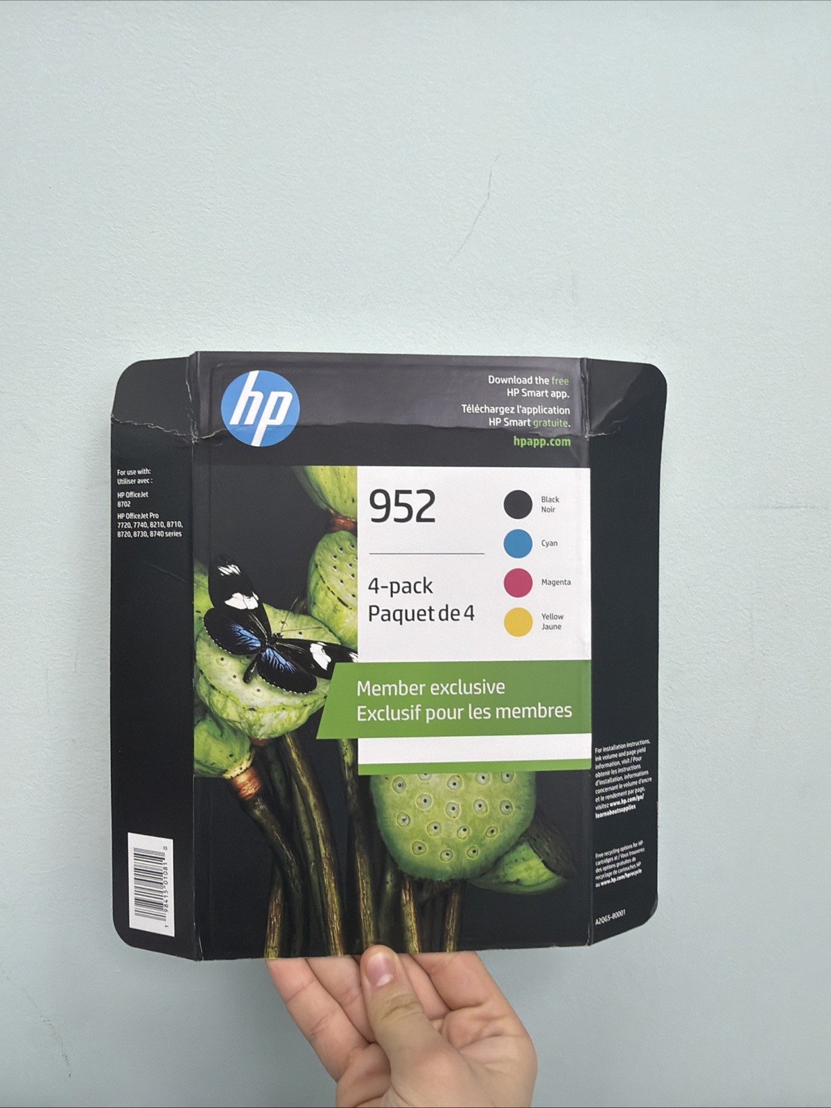 Genuine HP 952 Ink Cartridges - Black/Yellow/Cyan/Magenta 4-pack NEW Exp 2027+