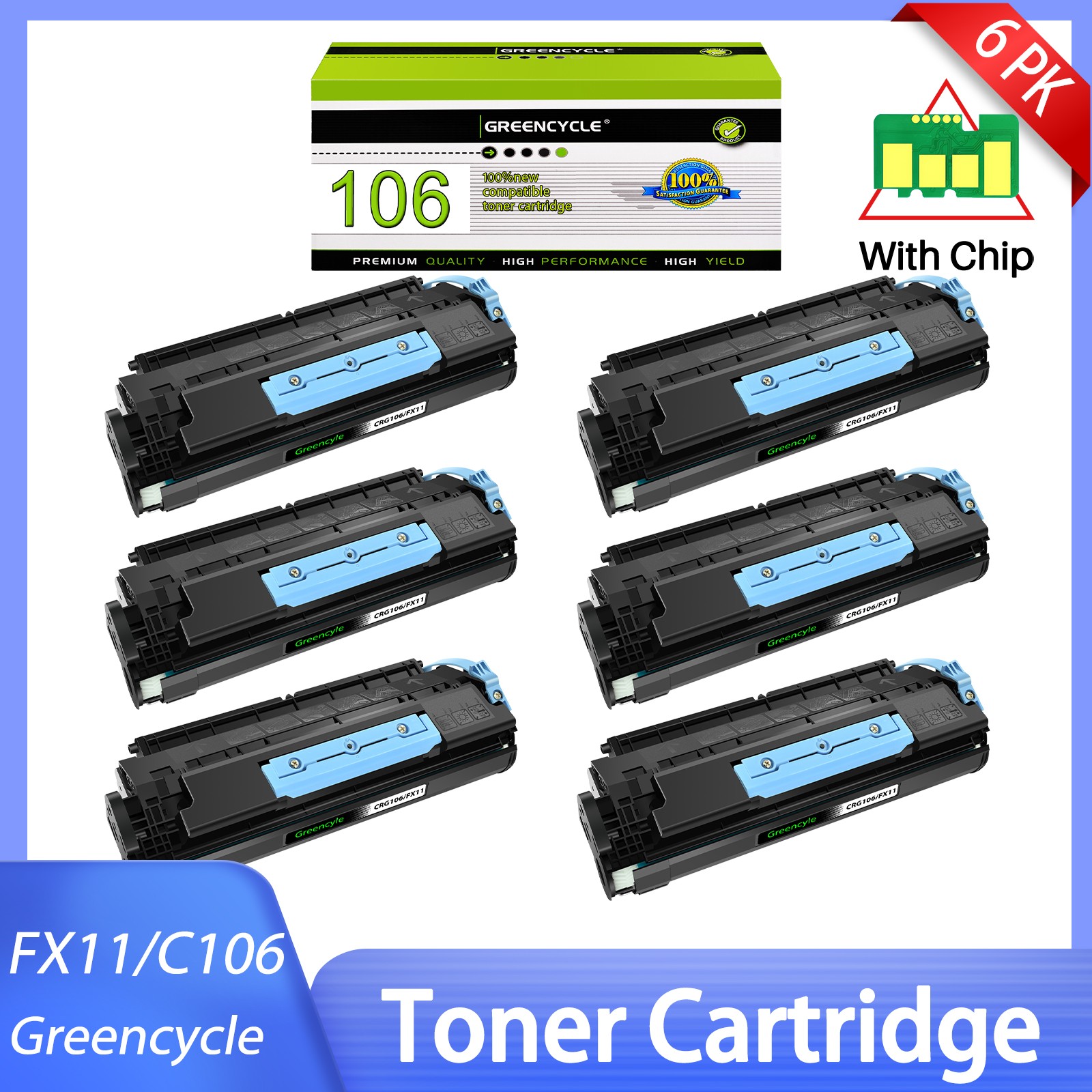 6PK C106 0264B001 Toner Cartridge For Canon ImageClass MF6550 6530 MF6560 MF6595