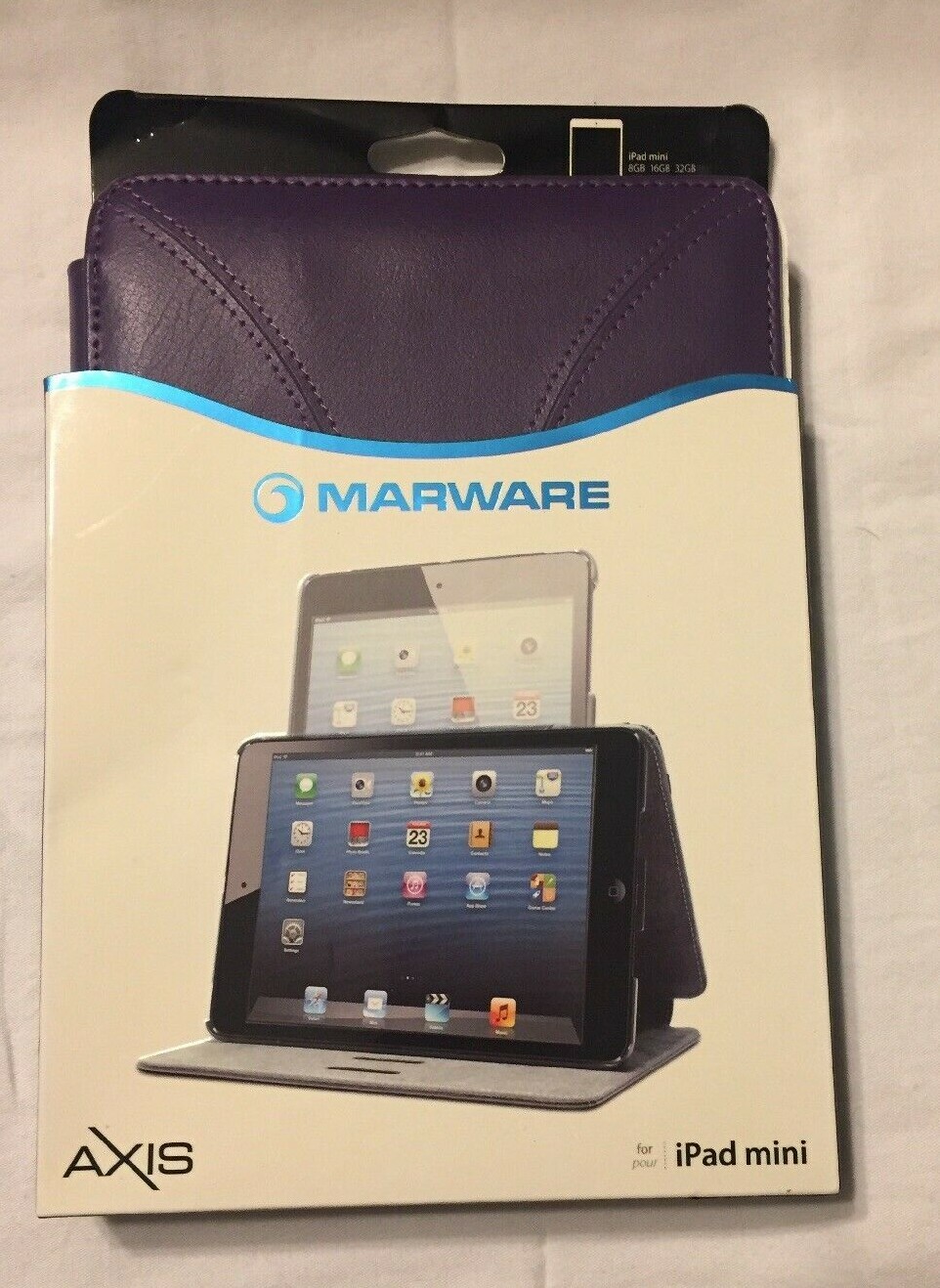 Marware Axis iPad Mini Sleep\Wake Leather Case - Purple  New
