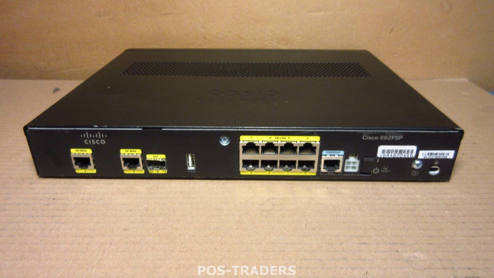 Cisco 892FSP C892FSP-K9 2xGE/SFP High Performance Security Router 8xGE LAN Port