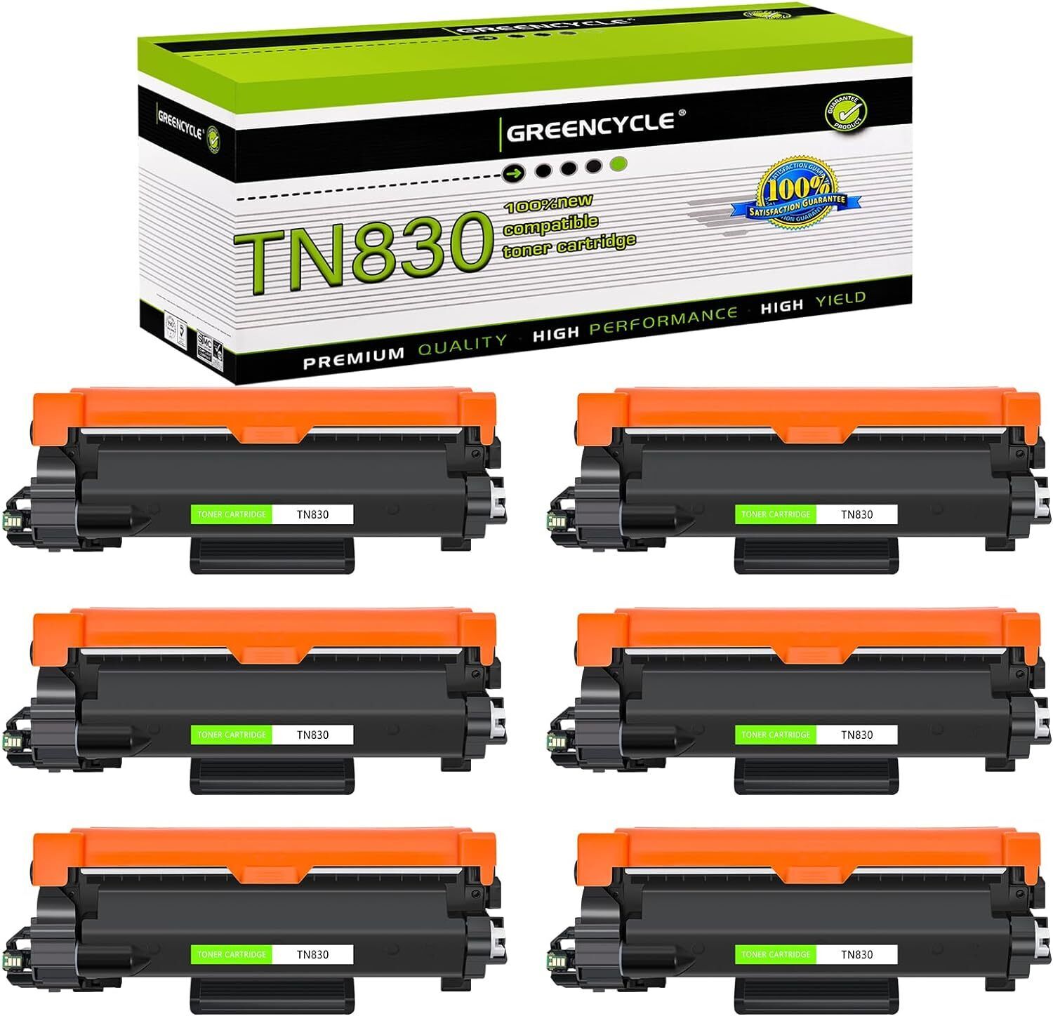 6PK Compatible TN830 Toner Cartridge for Brother TN830XL DCP-L2647DW HL-L2460DW