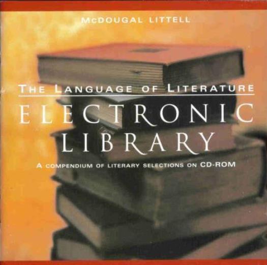 McDougal Littell: Literature Electronic Library PC MAC CD examples from authors