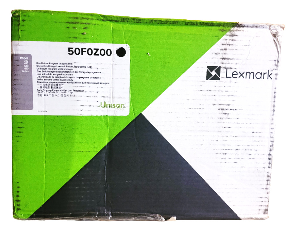 Lexmark 50F0Z00 5OFOZOO Black Return Program Imaging Unit New Open Deformed Box