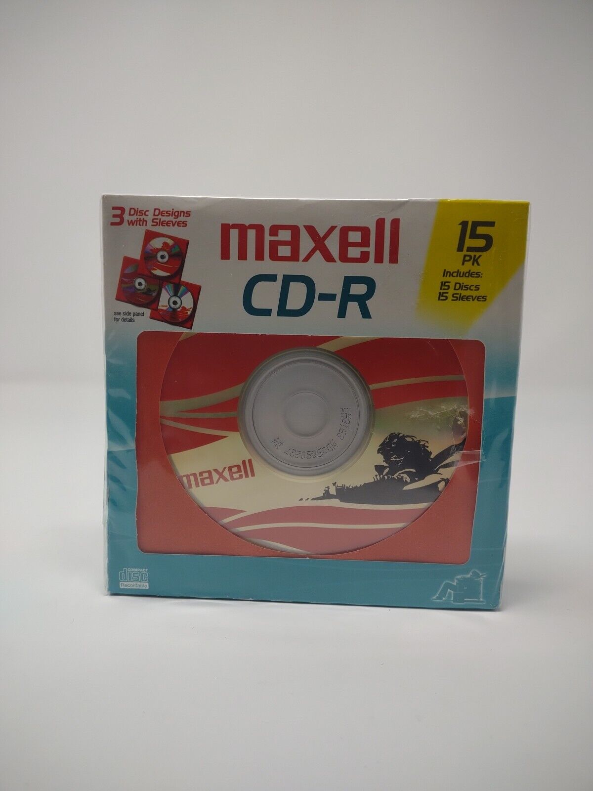 Maxell CD-R Discs & Sleeves 15 Pack NEW Old Stock