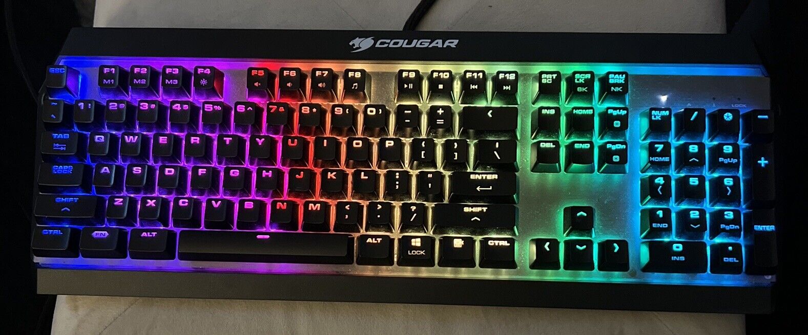 Cougar Gaming Attack X3 RGB Cherry MX RGB Mechanical Gaming Keyboard, TESTED Y