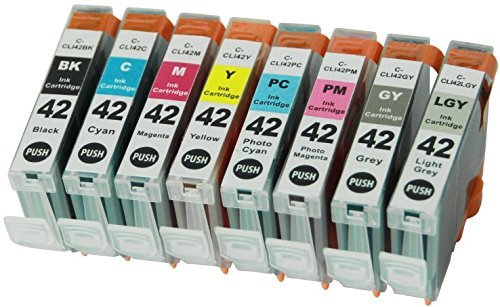 8PK CLI-42 CLI42 INK CARTRIDGE FOR CANON PRINTER Pixma Pro-100 Pro100