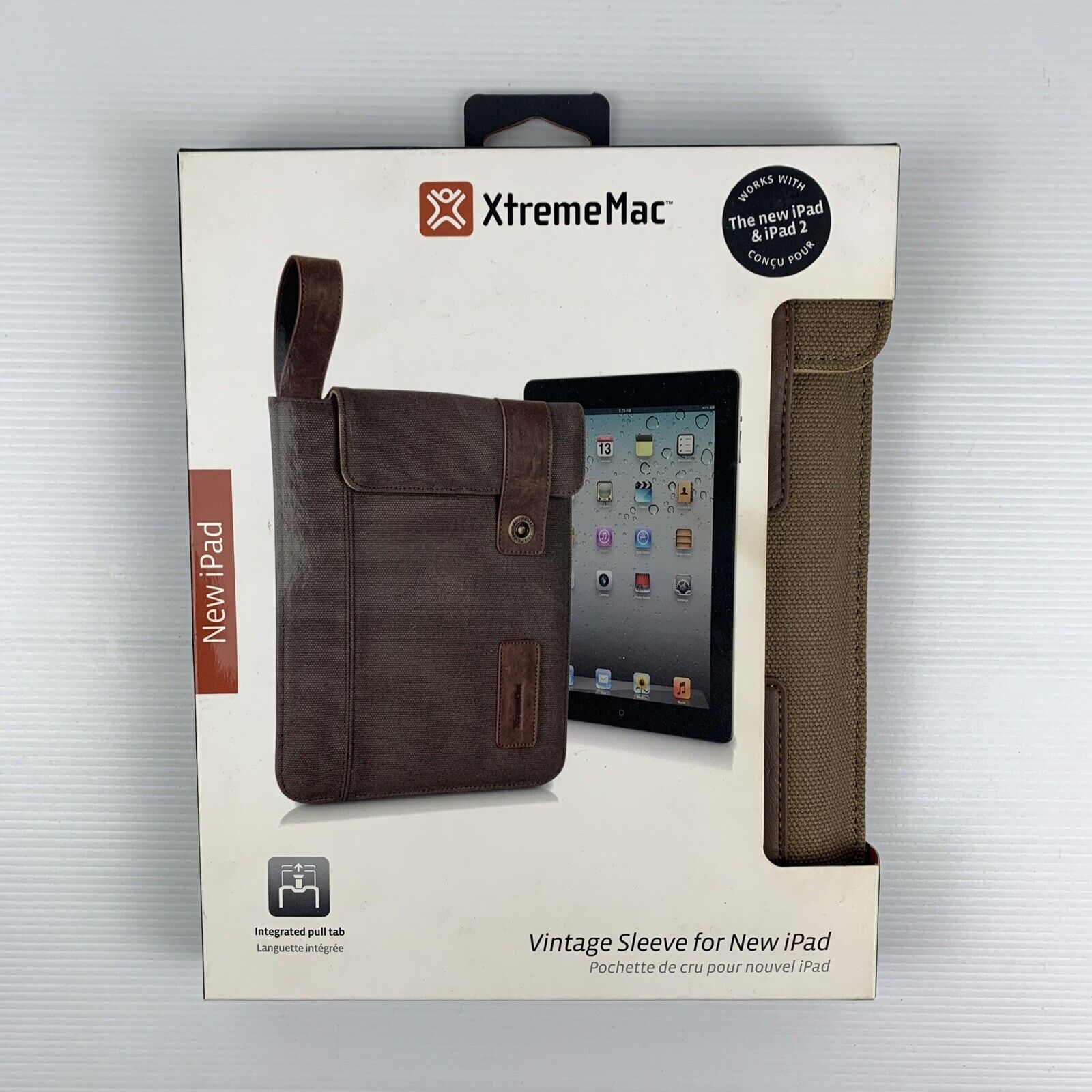 XtremeMac Xtreme Mac Brown Vintage Sleeve for New iPad + iPad 2 NEW IN BOX