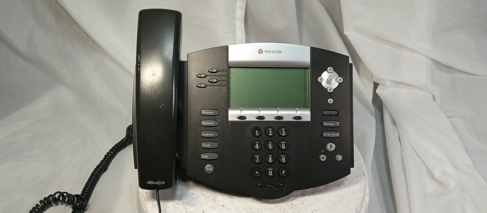 Polycom SoundPoint IP 550 SIP VoIP Desk Phone HD Voice