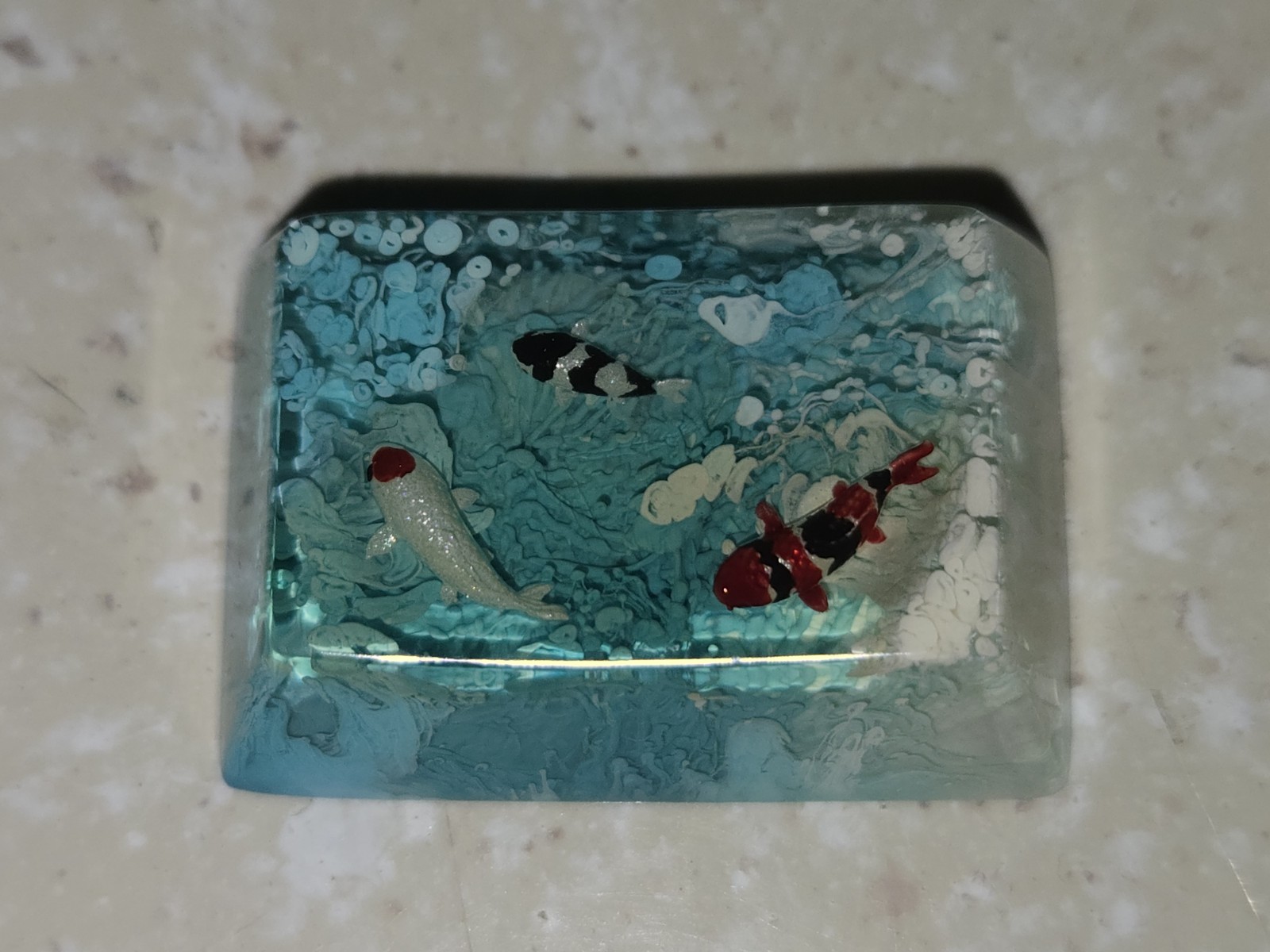 Jelly Key Zen Pond 3 artisan keycap 1.5u Doitsu Arctic (Cherry R3)