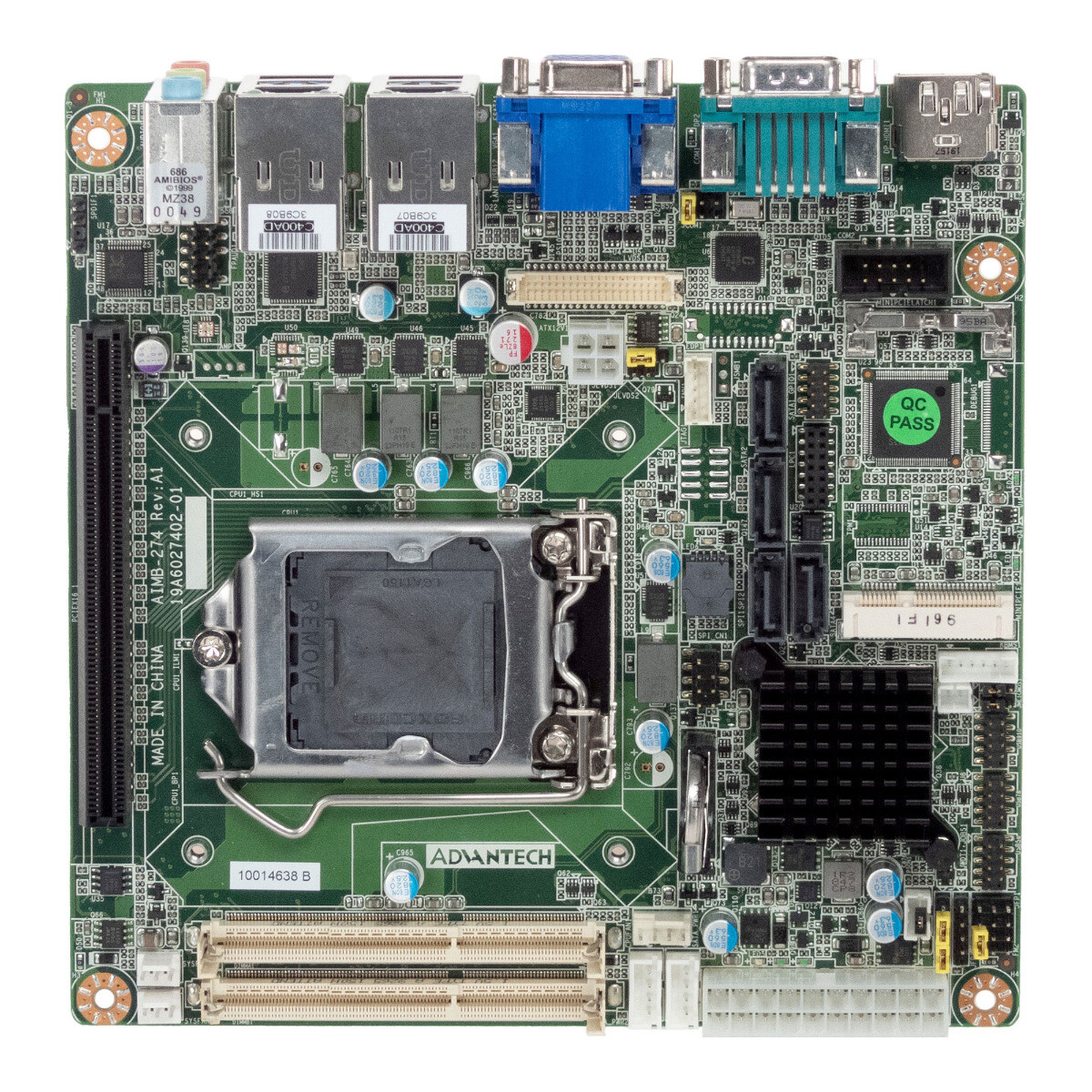 MOTHERBOARD mini-ITX ADVANTAGEECH AIMB-274 REV.A1 LGA 1150 DDR3 SO-DIMM PCIe