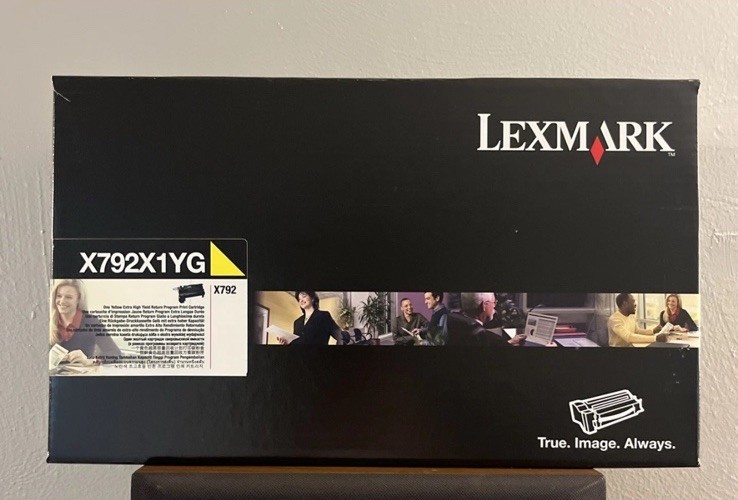 Genuine Lexmark X792 Yellow High Yield Toner Cartridge X792X1YG NEW SEALED