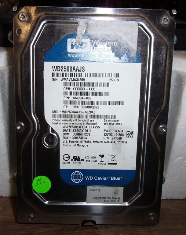 Western Digital WD2500AAJS-60Z0A0 SATA 3.5" Hard Drive 250GB 