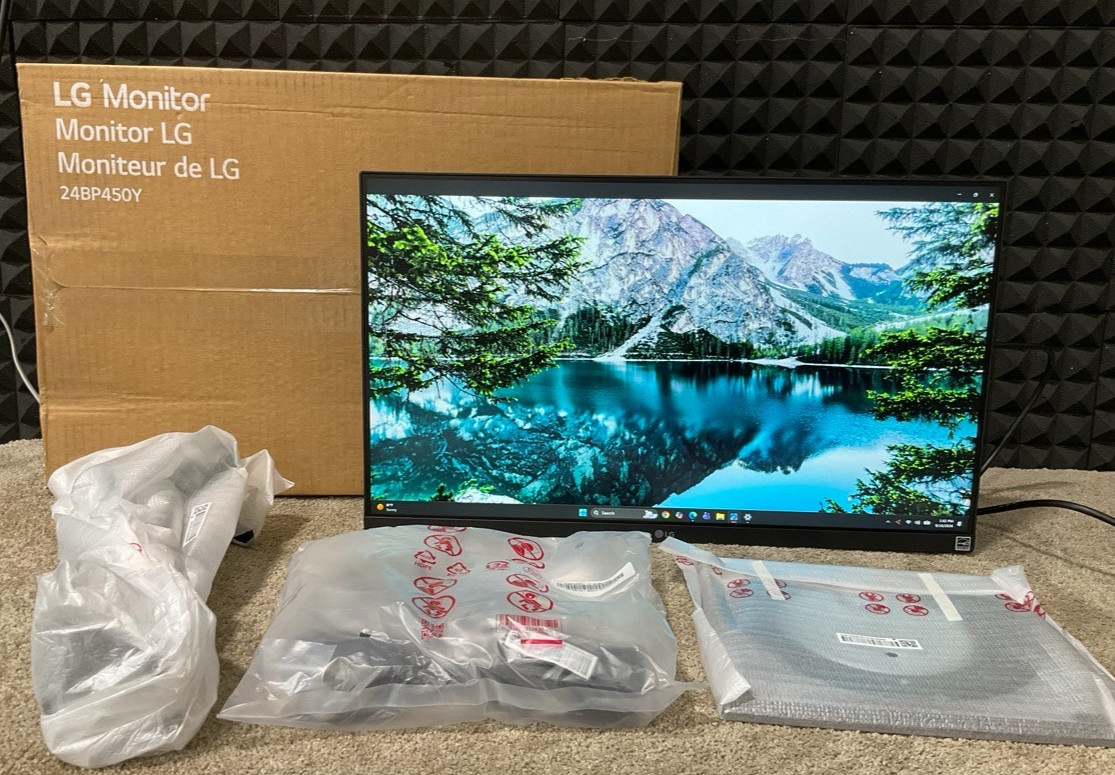 LG 23.8" LED LCD Monitor 1080p 24BP450Y-I ✅❤️️✅❤️️ NEW OPEN BOX