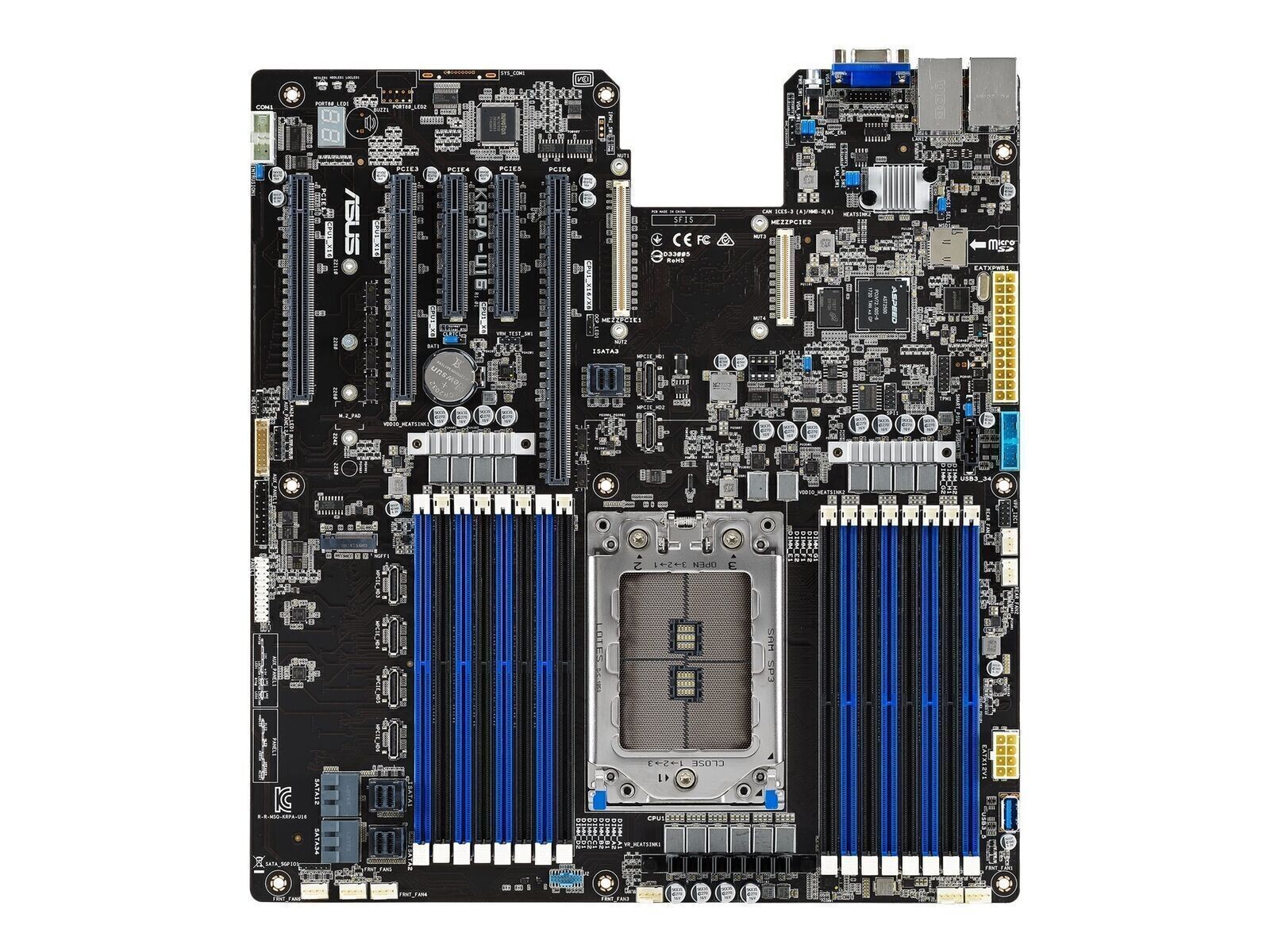 ASUS KRPA-U16 SERVER Motherboard EEB Support AMD EPYC 7742/7702/7763/7542 CPU