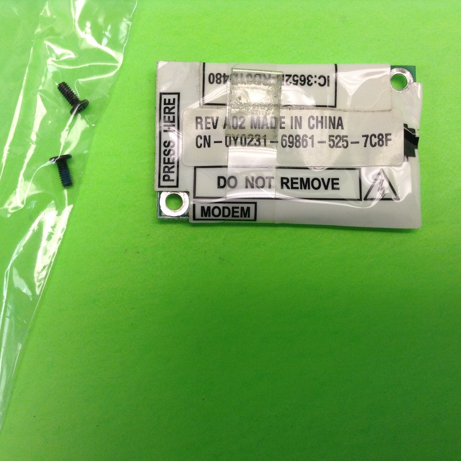 Dell Inspiron 700M Laptop Computer Modem RD01-D480 CN-0Y0231 Conexant