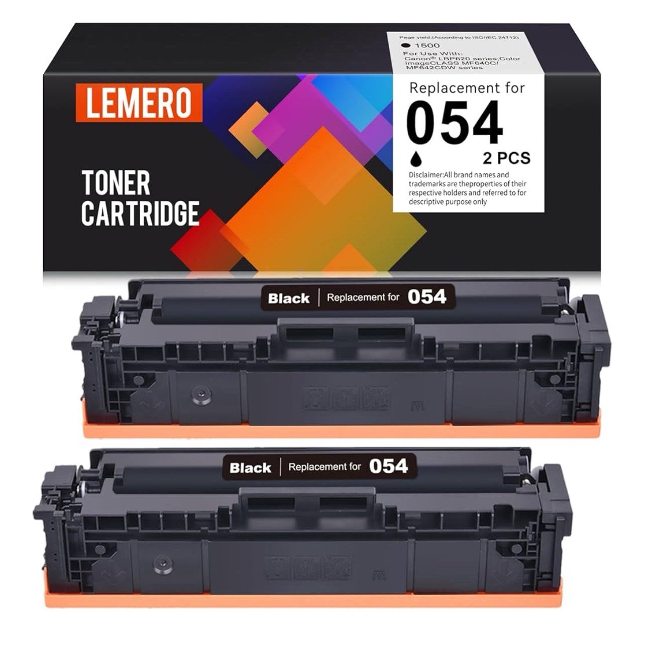 LEMERO 054 Black Compatible Toner Cartridge Replacement for Canon 054 054H NEW