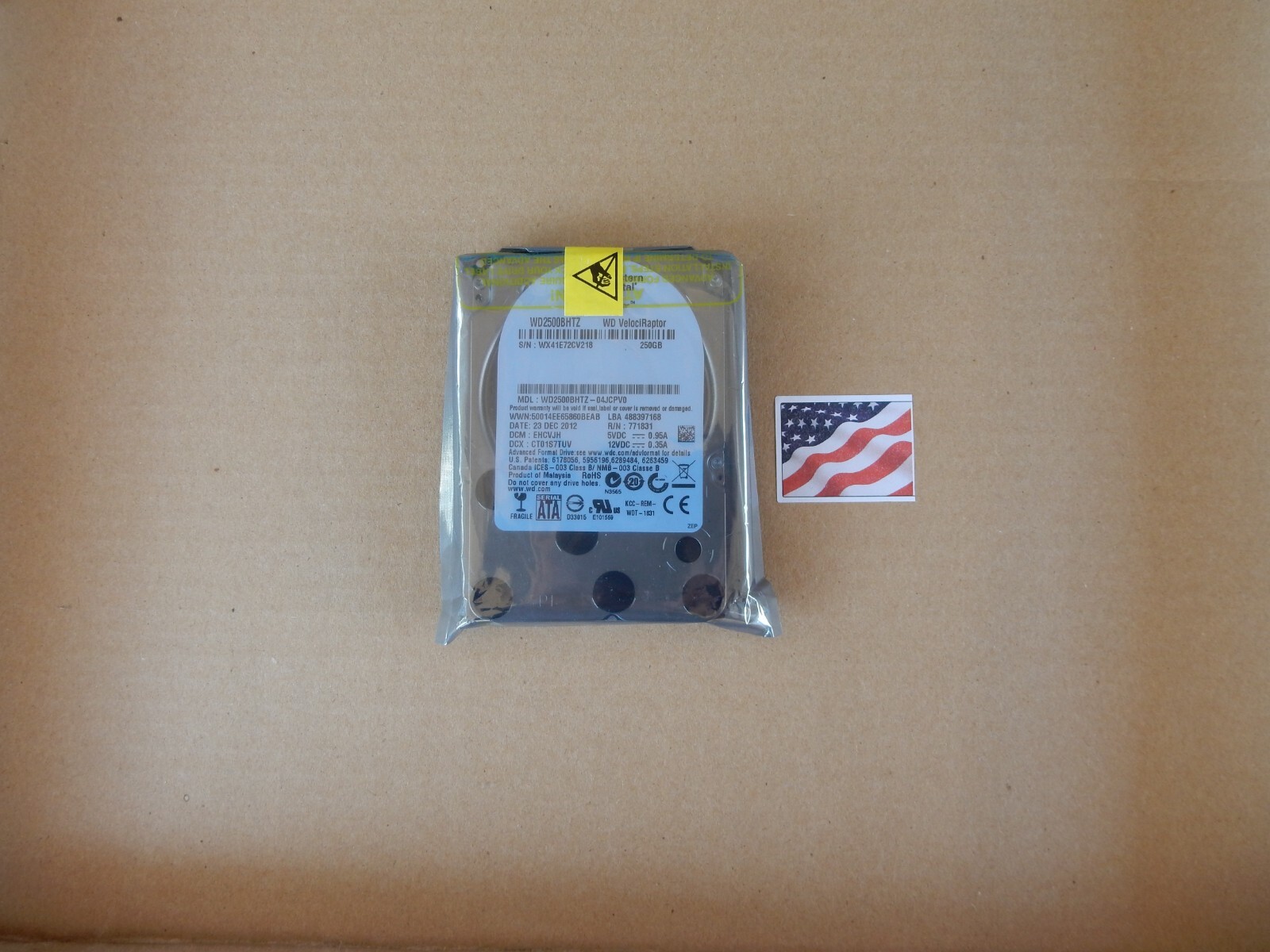 Western Digital WD VelociRaptor WD2500BHTZ 250GB 10000 RPM 64MB Cache SATA 6.0Gb