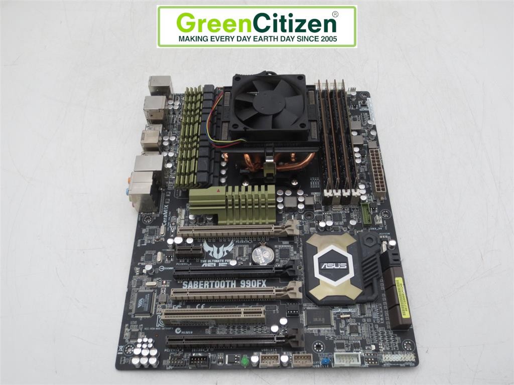 ASUS Sabertooth 990FX AMD Phenom II X6 1100T 3.3GHz 32GB RAM AM3+ Motherboard