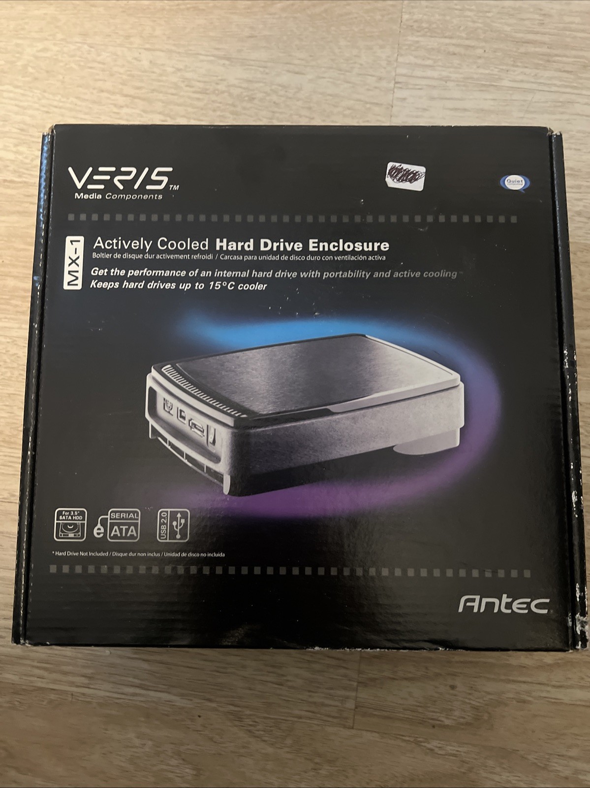 Antec MX-1 Veris 3.5" SATA/eSATA/USB 2.0 Actively Cooled HDD Enclosure