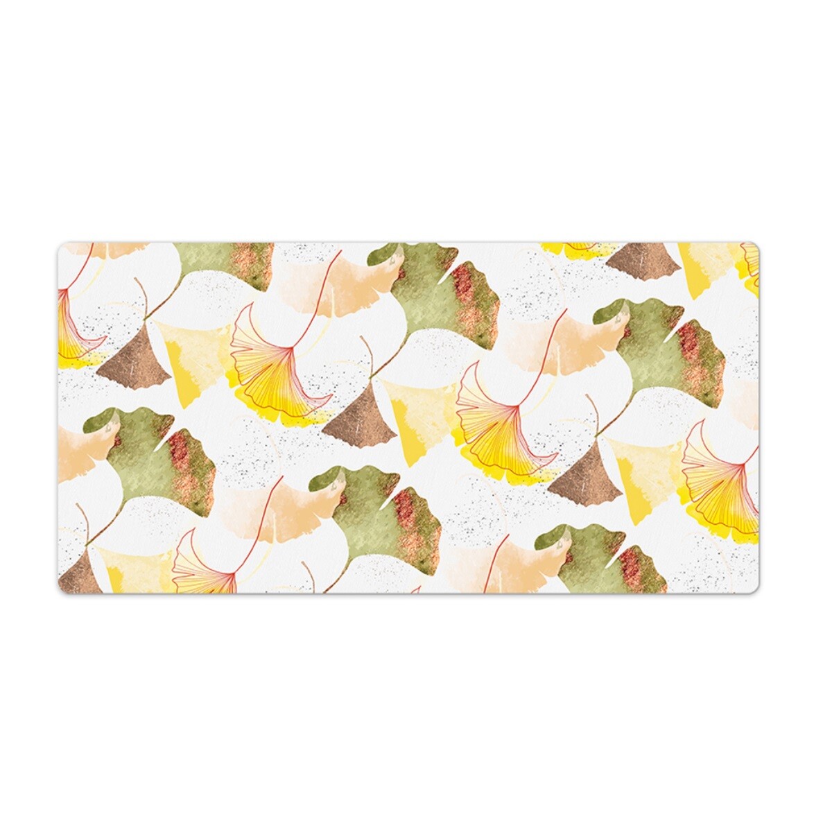 Decorative Pad Mat For Desk PC Laptop Keyboard Ginkgo Leaves 120x60