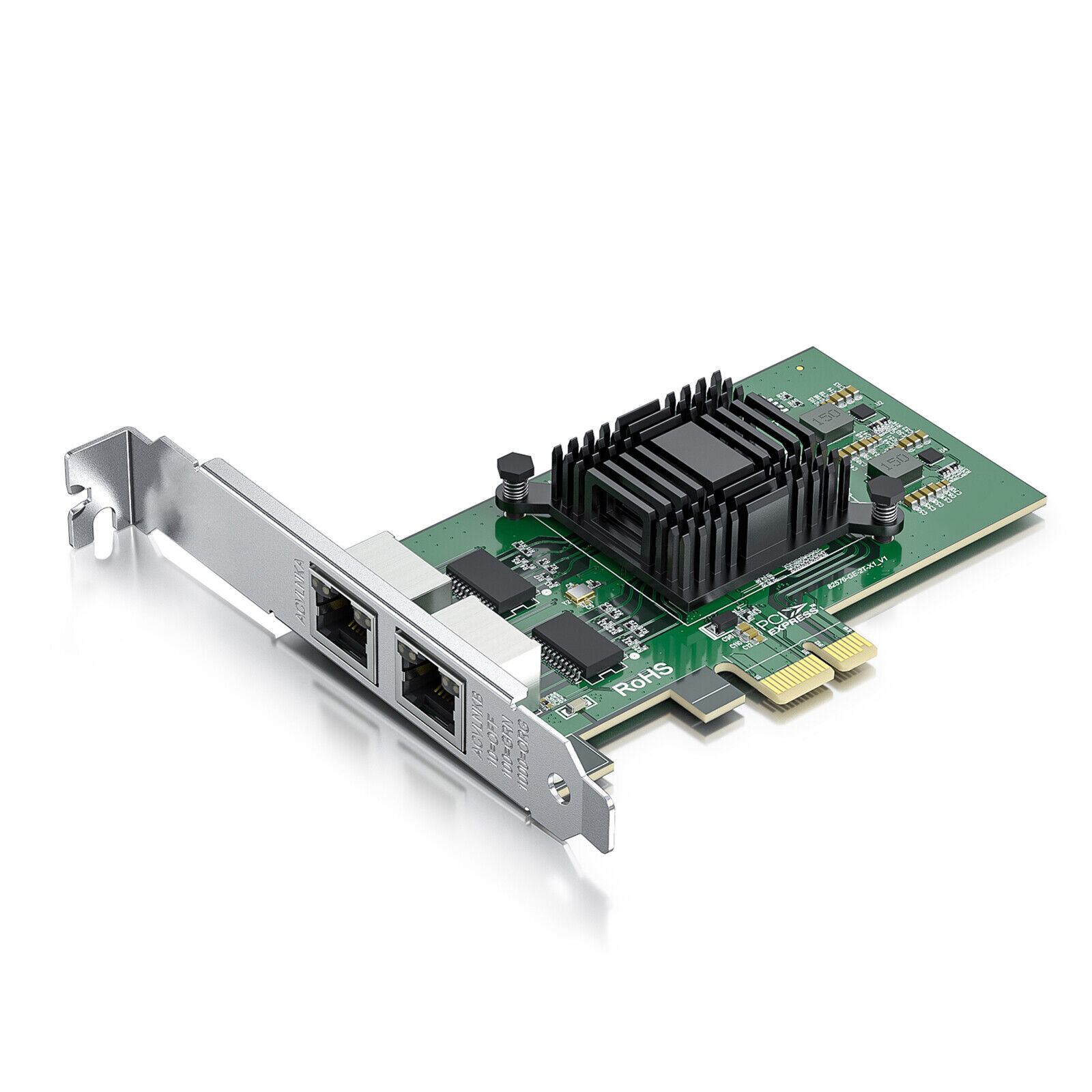For Intel E1G42ET 1G Gigabit PCIe Network Card with Intel 82576 Chip Dual RJ45