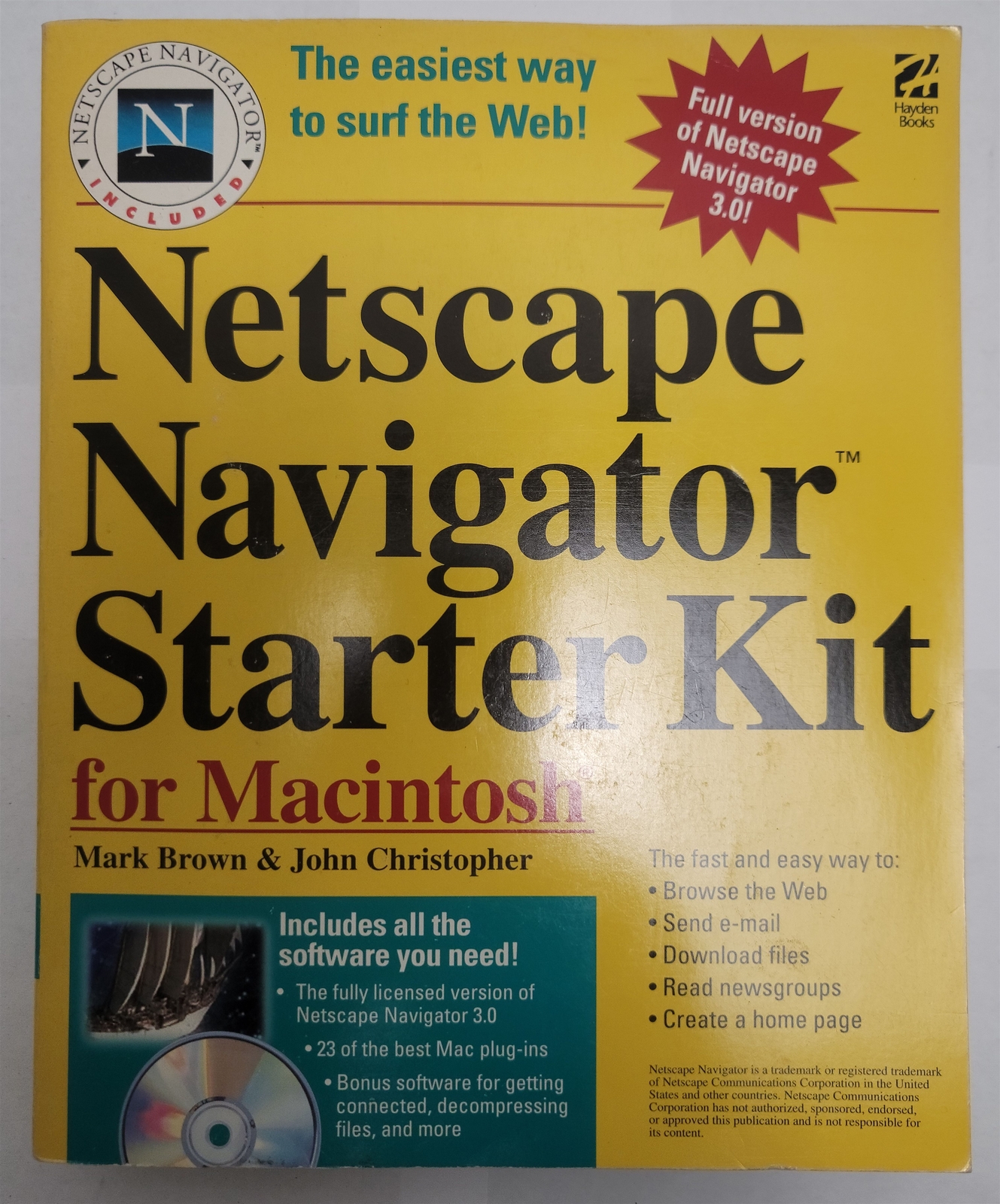 Netscape Navigator 3.0 Starter Kit for Macintosh - Book & Software CD