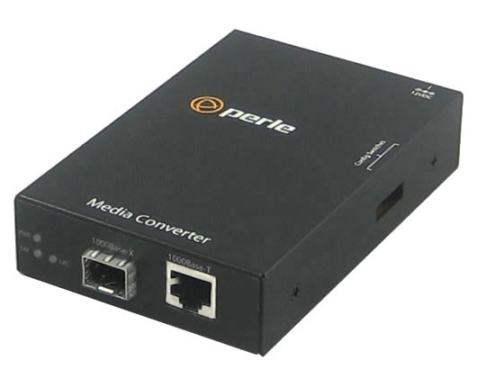 Perle S-1000-SFP Gigabit Ethernet Managed Media Converter - 1 x RJ-45 - External