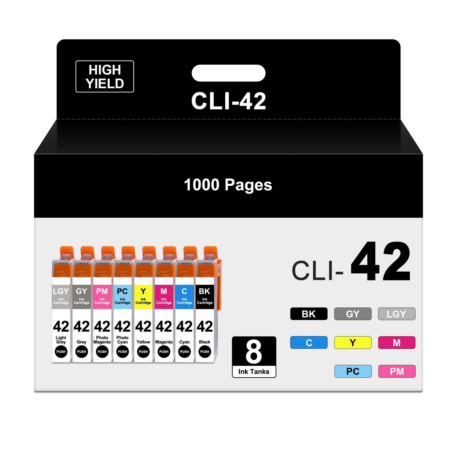 YQSLPBM CLI-42 Ink Cartridges Compatible for Canon CLI-42 CLI42 CLI 42 Ink for