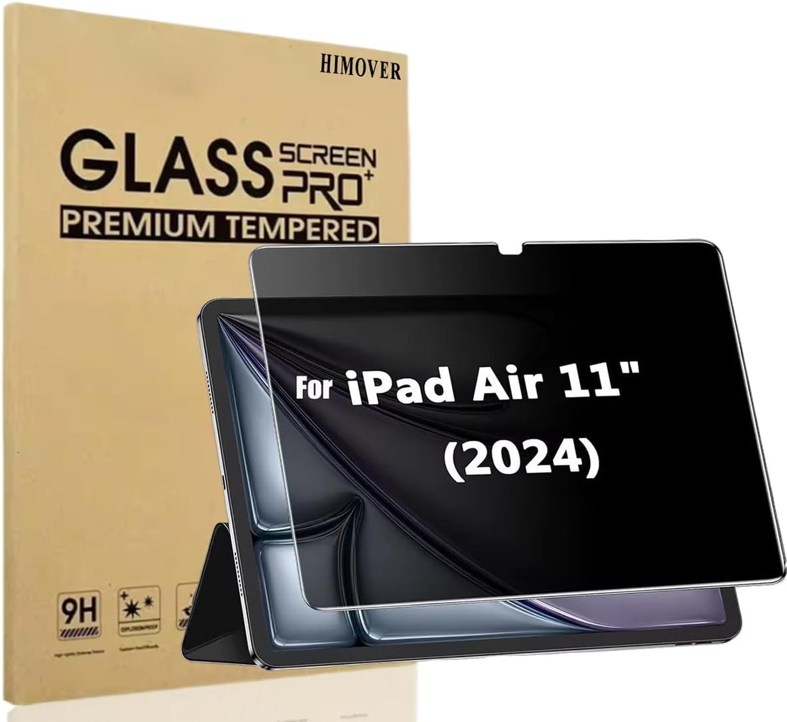 Privacy Screen Protector for iPad Air 11 Inch Anti Spy Tempered Glass M4 M3 M2
