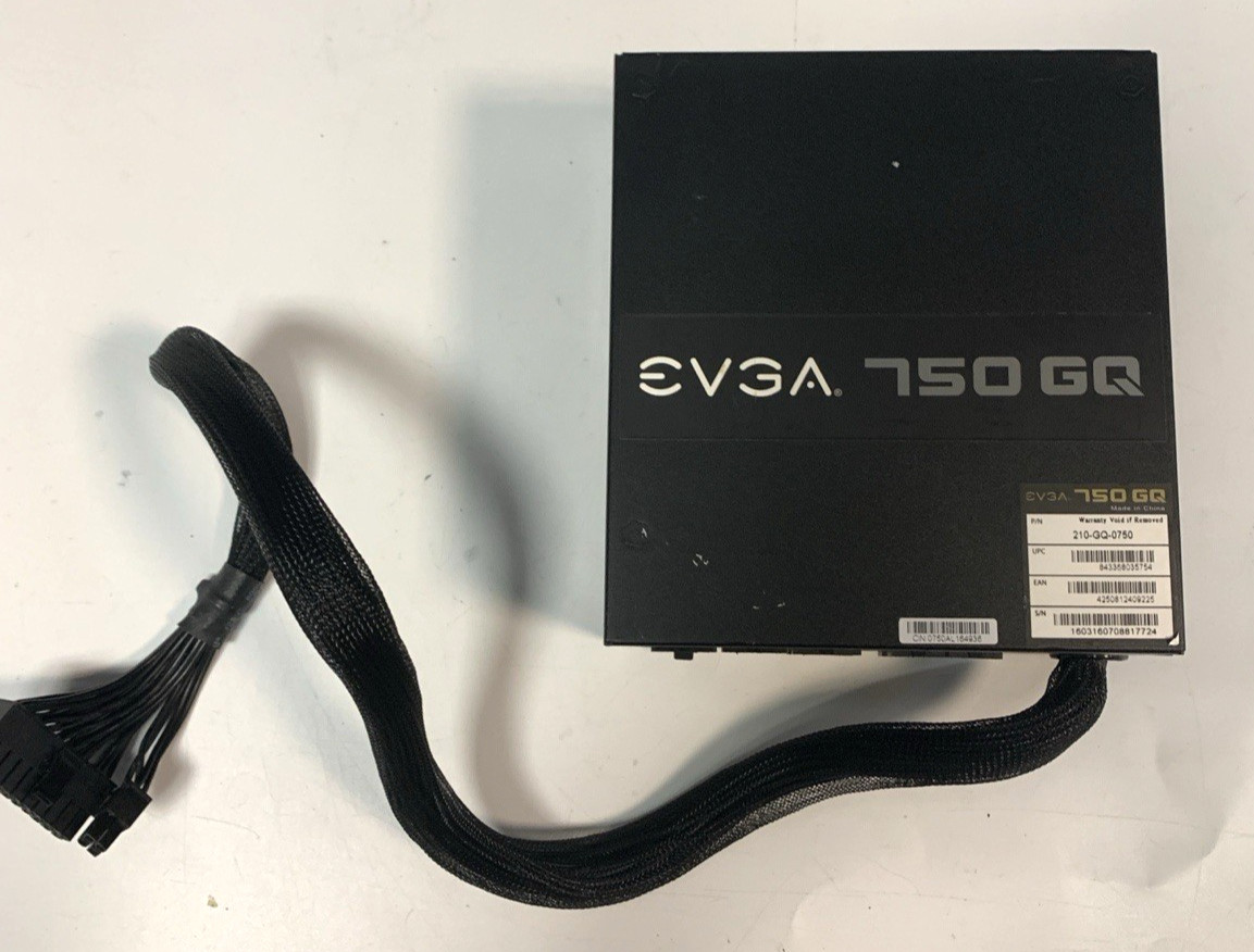 EVGA 750 GQ 750W 80 Plus Gold ATX Modular PSU Black 210-GQ-0750 (NO Cables)