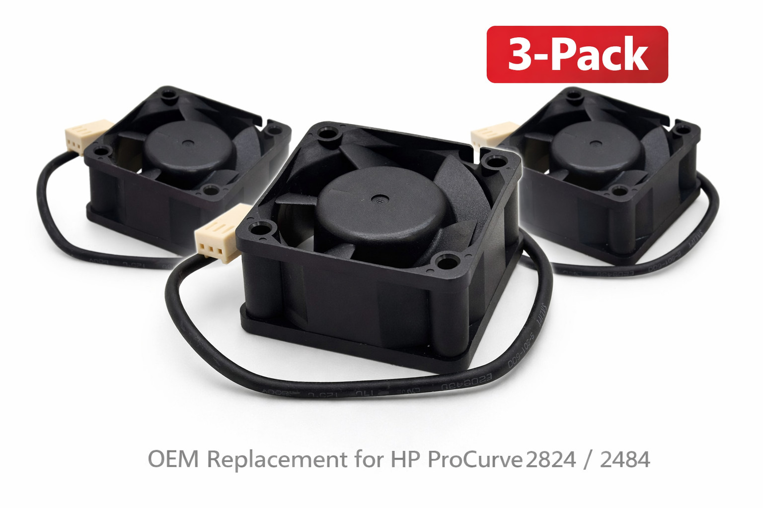 HP ProCurve 2824/2848 Switch Cooling Fan Kit 3 Fans OEM Replacement
