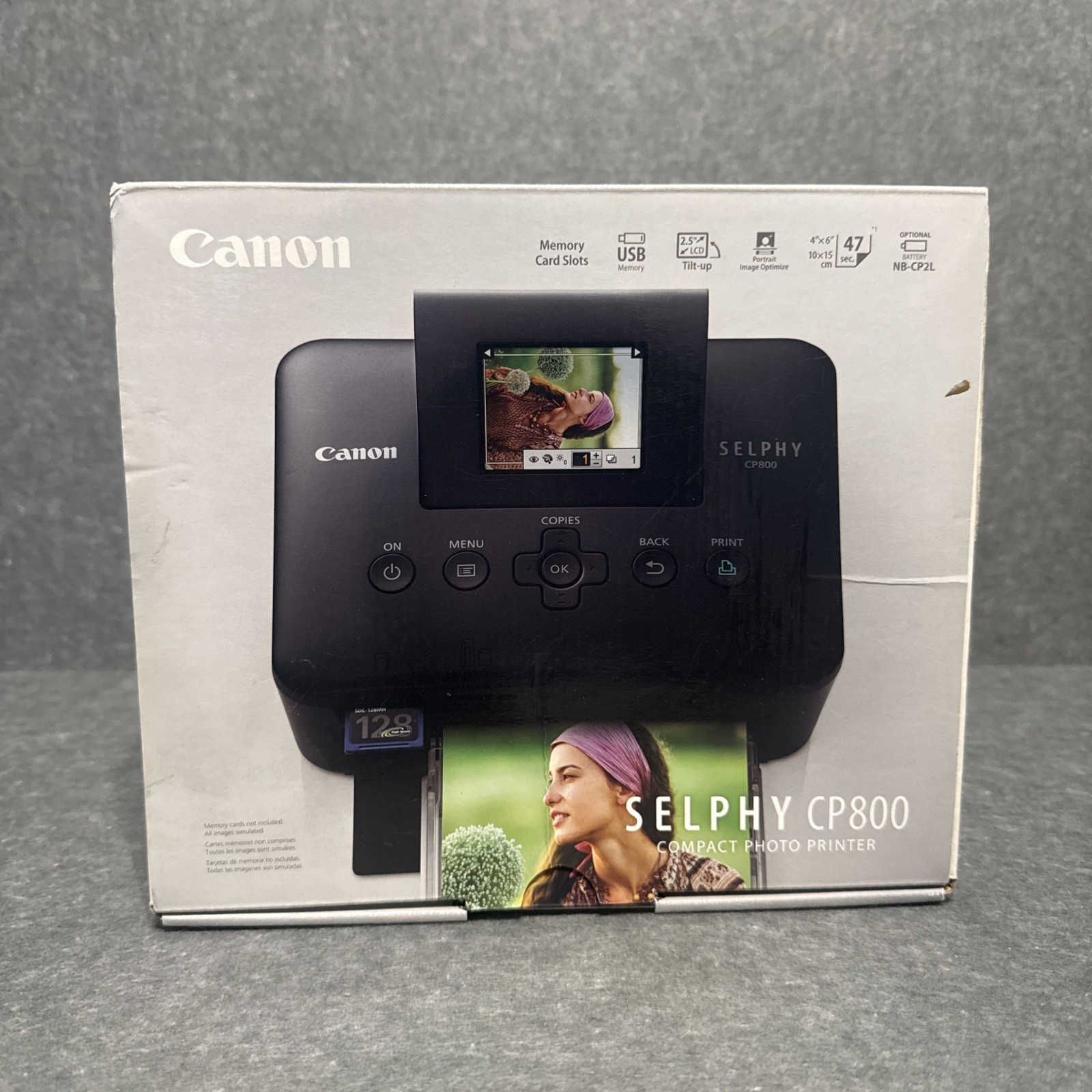 Canon SELPHY CP800 Dye-Sublimation Portable Color USB 4x6 Photo Printer NEW