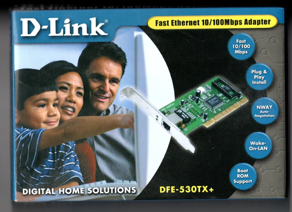 D-Link Network Card PCI 10/100 Mbps NOS DFE-530TX+