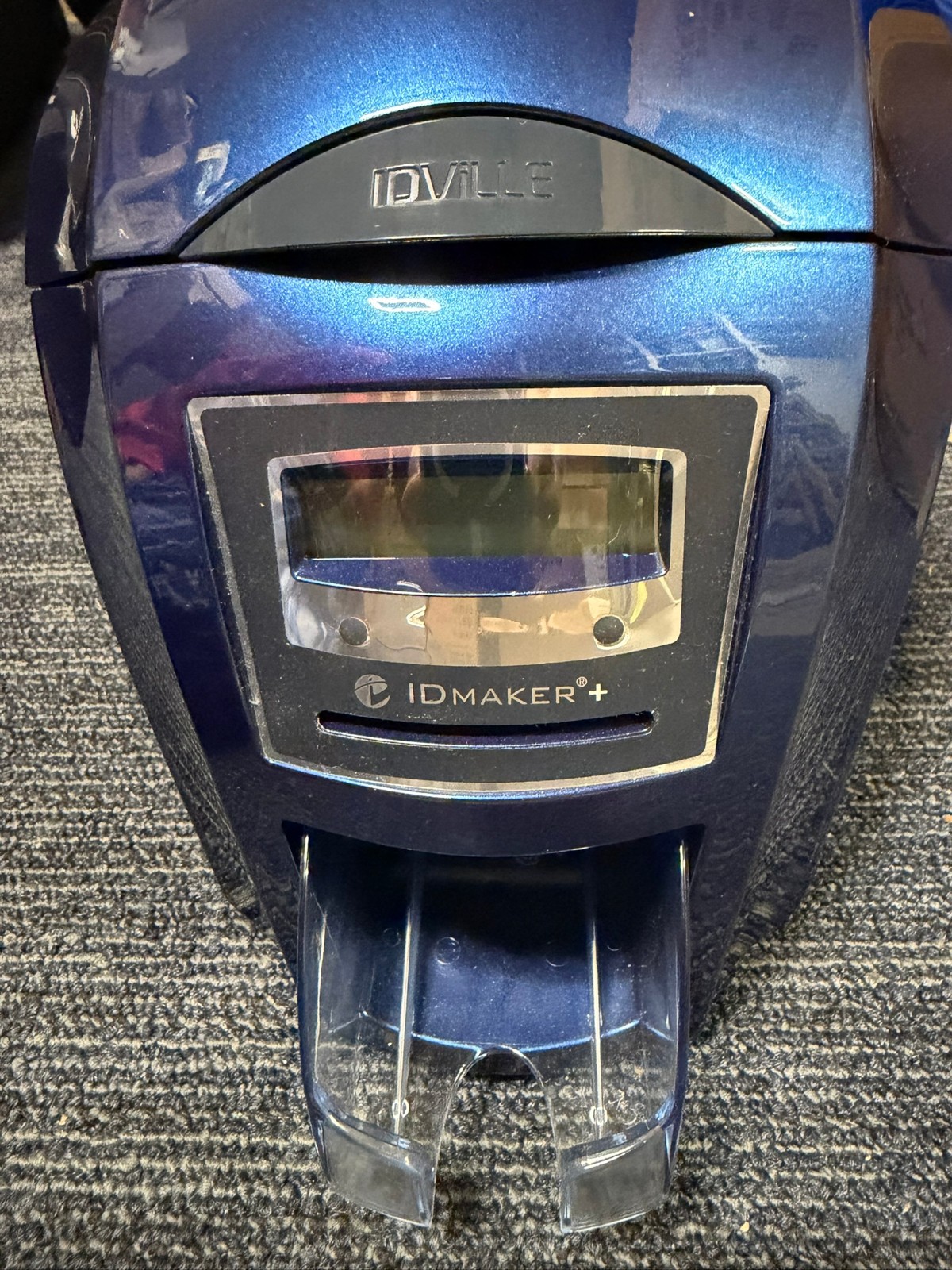 IDVILLE IDMAKER+ Thermal Color ID Card Printer w/ Carry Bag + over 100 blanks