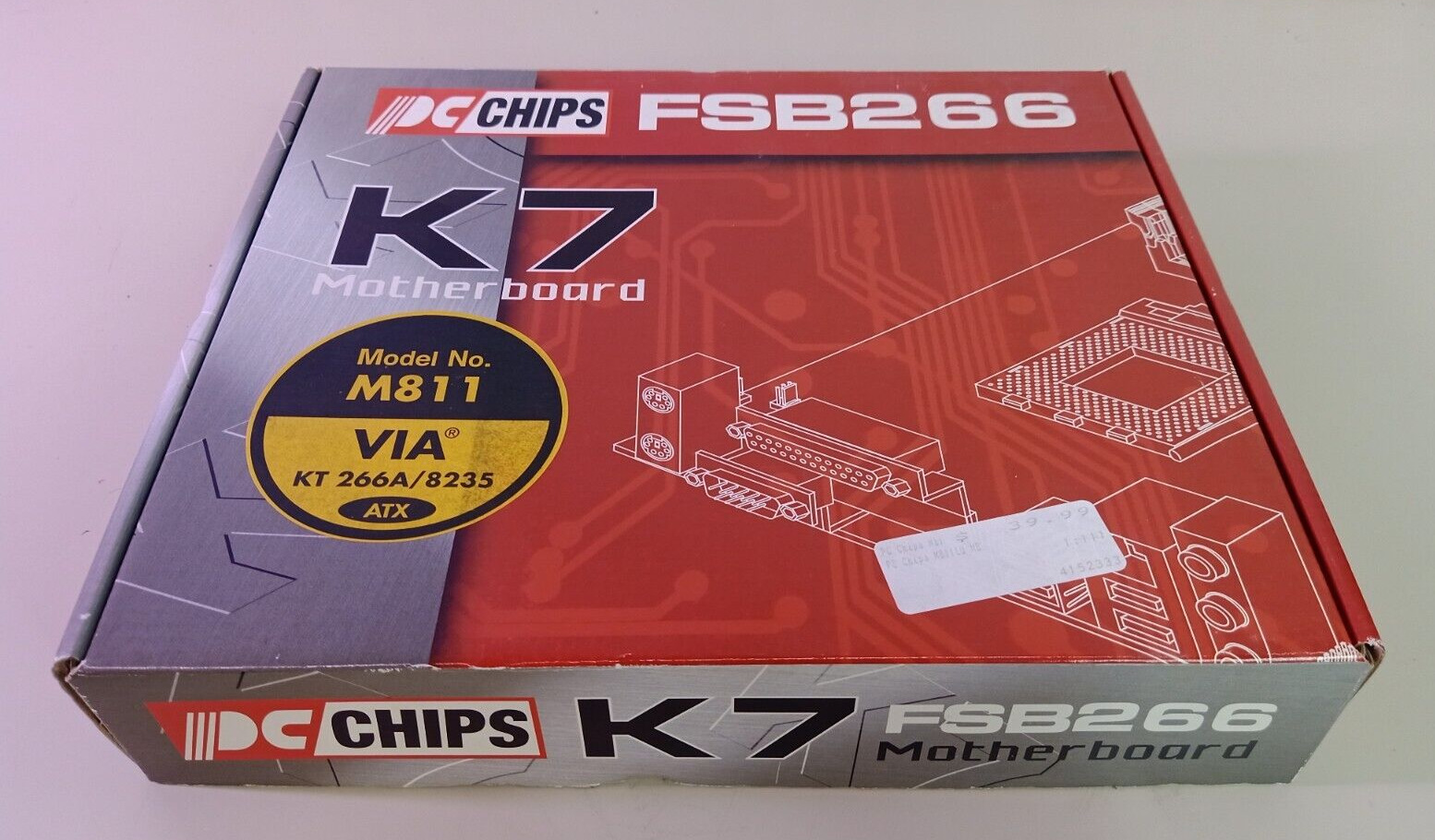 PC Chips FSB266 K7 Motherboard M811 VIA KT 266A/8235 ATX