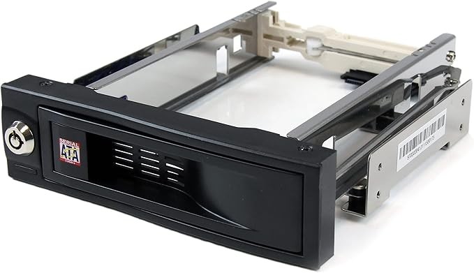 StarTech 5.25" Trayless Hot-Swap SATA Rack for 3.5" HDD - Lockable (HSB100SATBK)