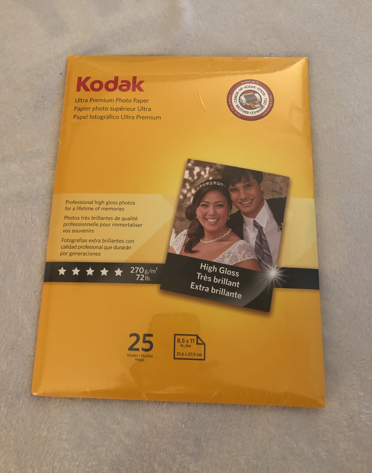 Kodak Ultra Premium Photo Paper High-Gloss 8.5” x 11 ~ 25 Sheets/Pack NIP