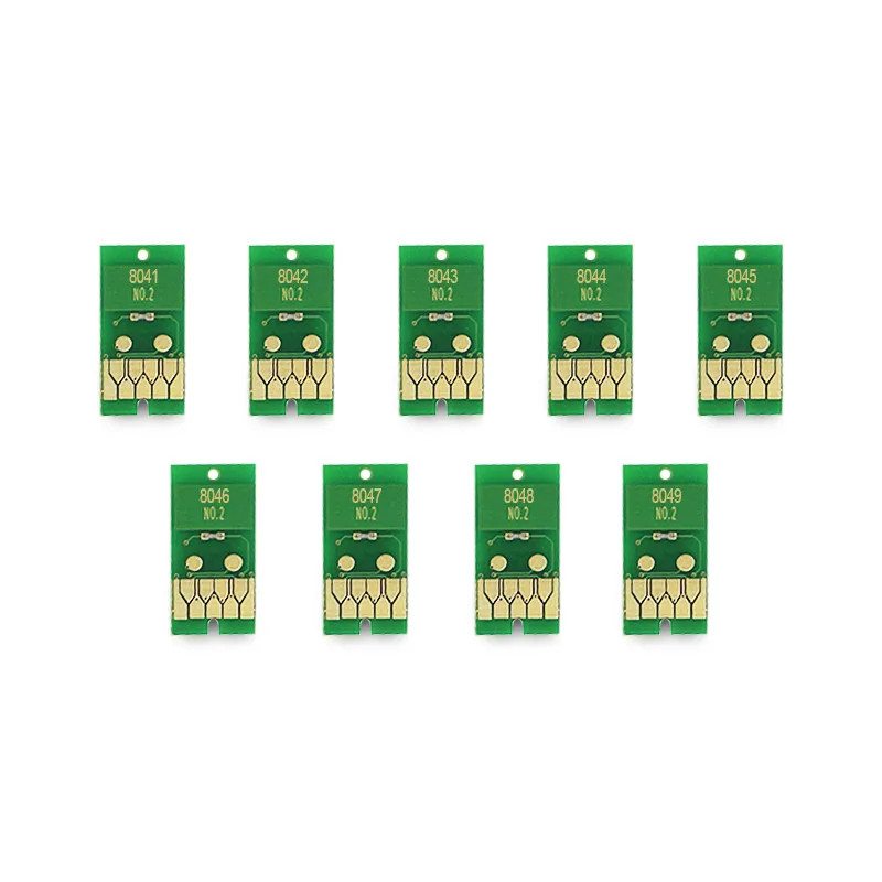 9Colors T8041-T8049 T804A/B Ink Cartridge Chips for Eps P6000 P7000 P8000 P9000