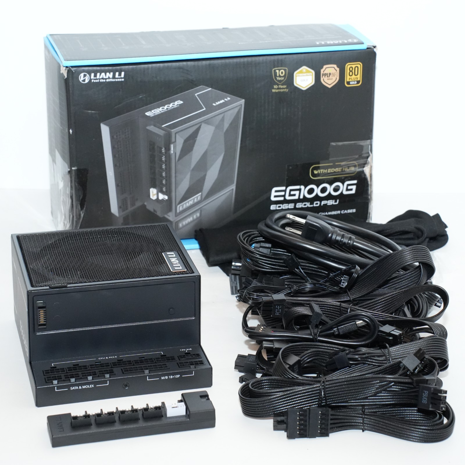 Lian Li EDGE GOLD 1000W EG1000G Modular Power Supply - Black