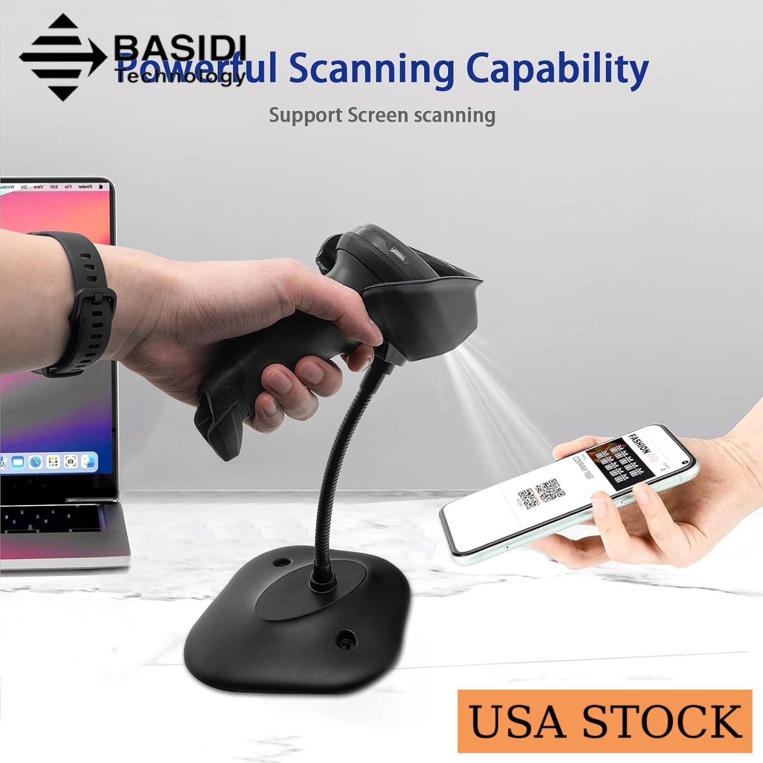For Zebra Scanner Stand DS2208/DS2278 DS4308 DS8108 20-71043-04R Reading Bracket