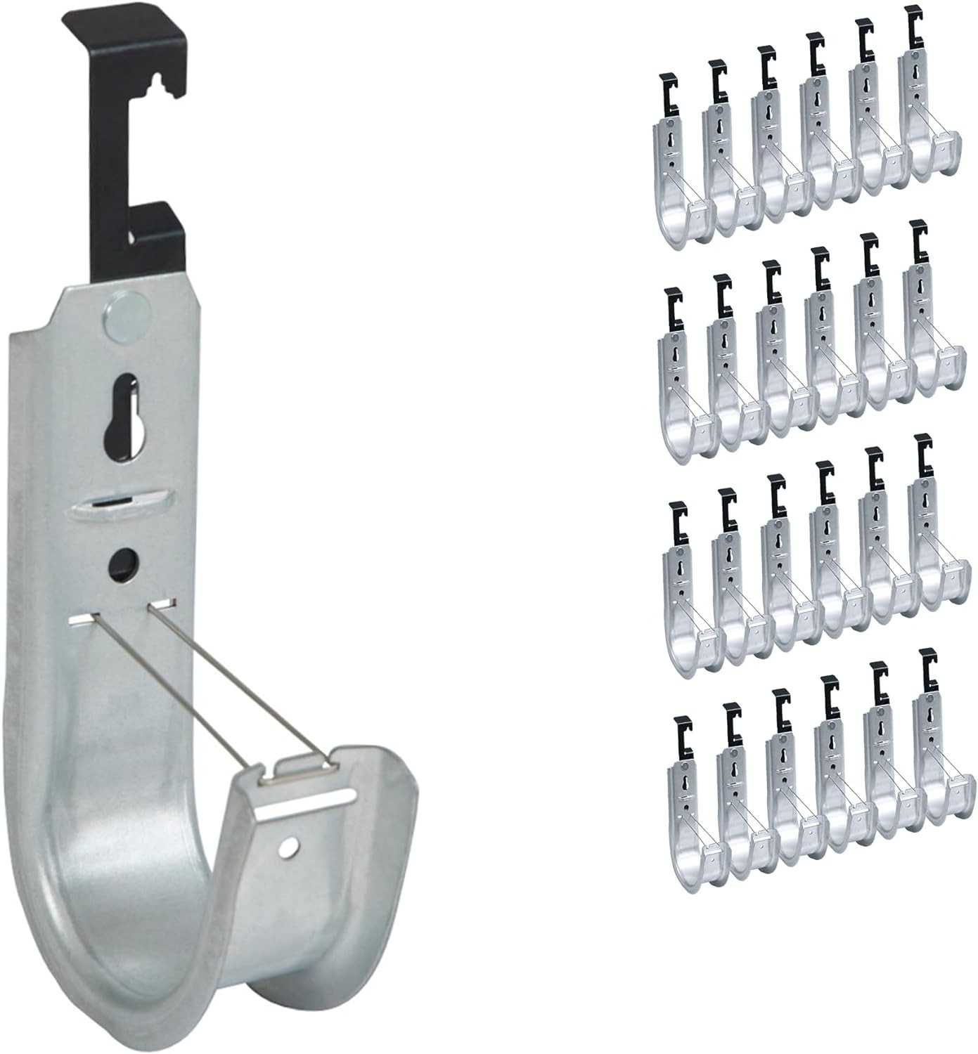 Batwing Hanger ICC 2" J Hook Threaded Rod 25 Galvanized
