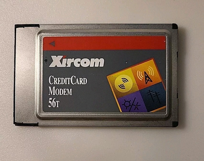 Xircom Credit Card PCMCIA 56k Modem PC Card CM56T