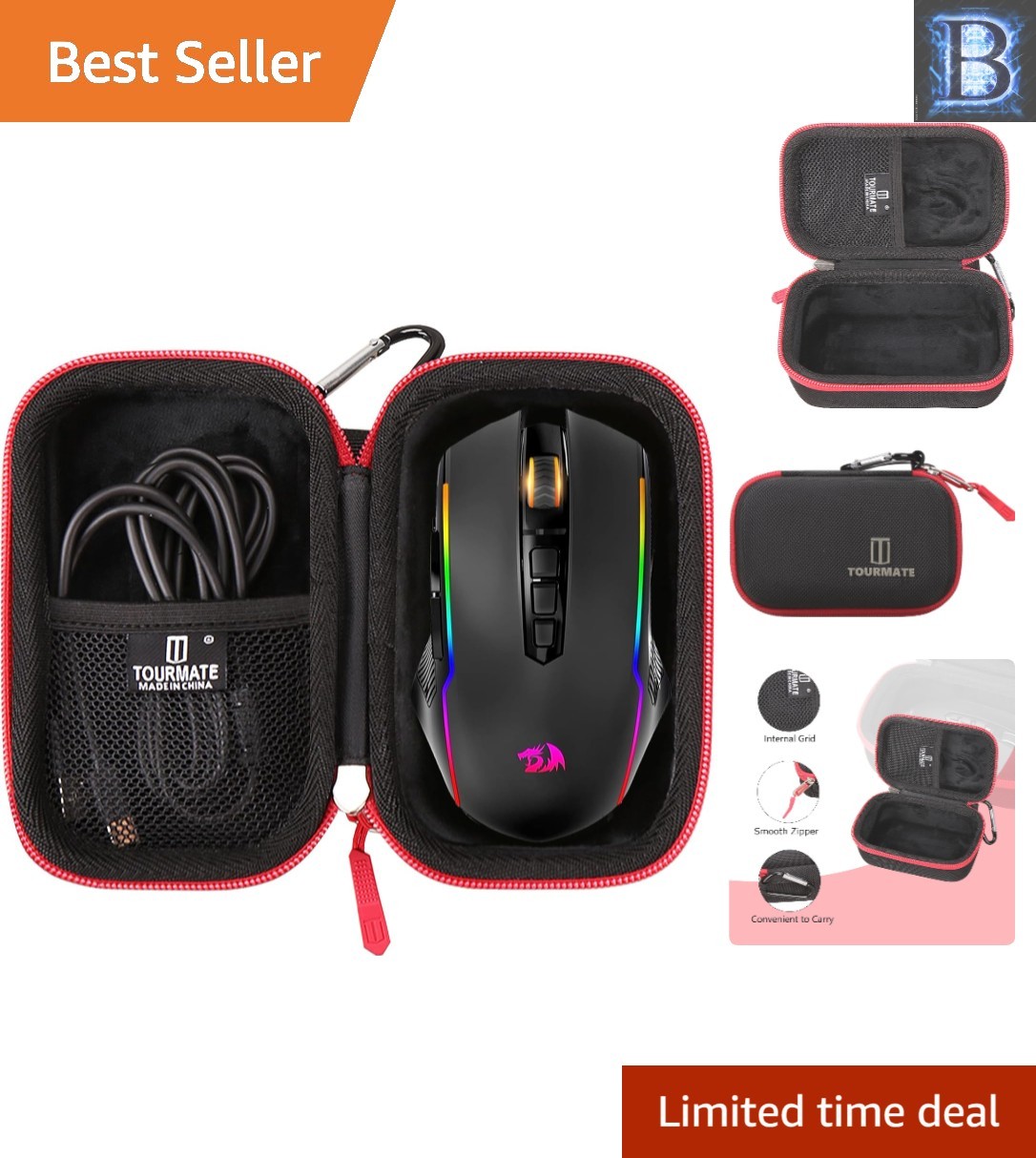 Stylish & Protective Hard Case for Redragon Mouses - Lightweight Travel Solution