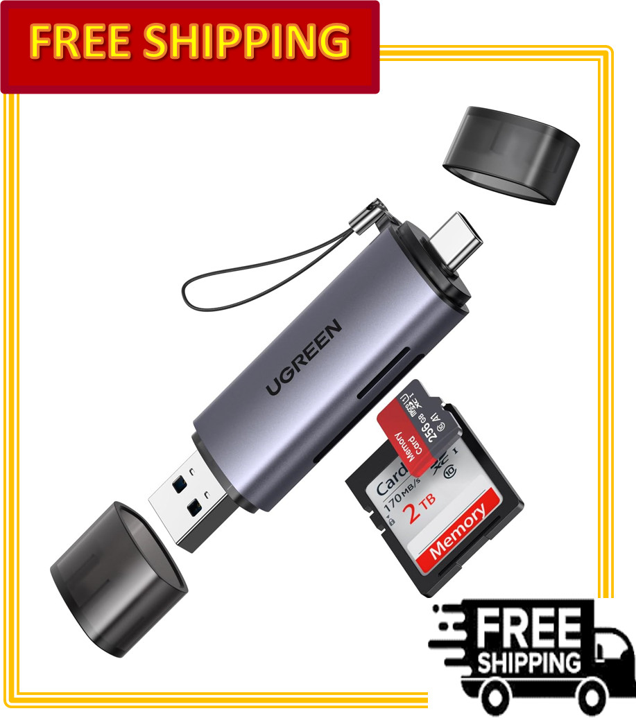 UGREEN USB C & USB 3.0 Micro SD Card and Memory Card Reader Adapter