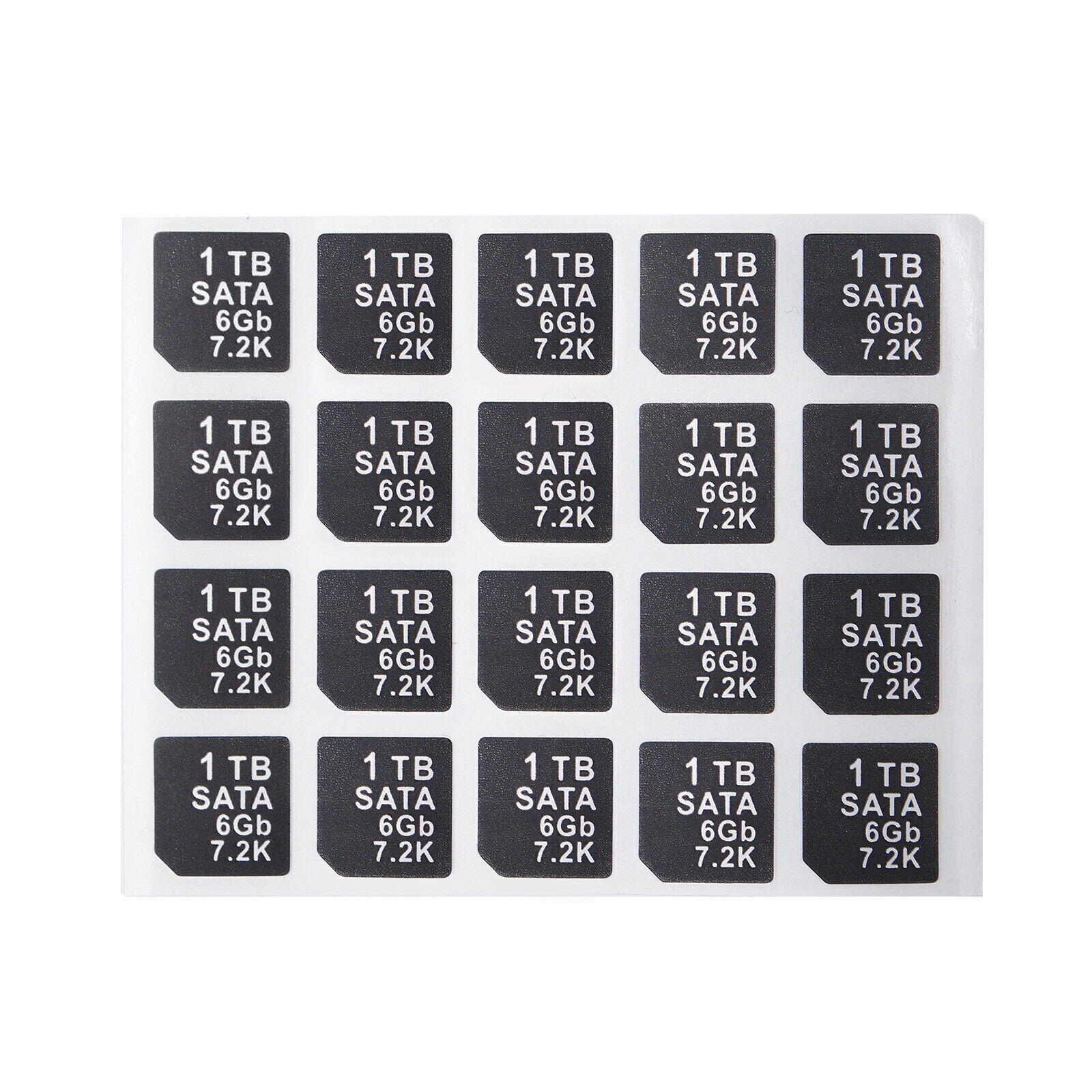 20PCS Capacity Sticker For DELL DXD9H X7K8W 14Gen 14th Hard Drive Tray Caddy