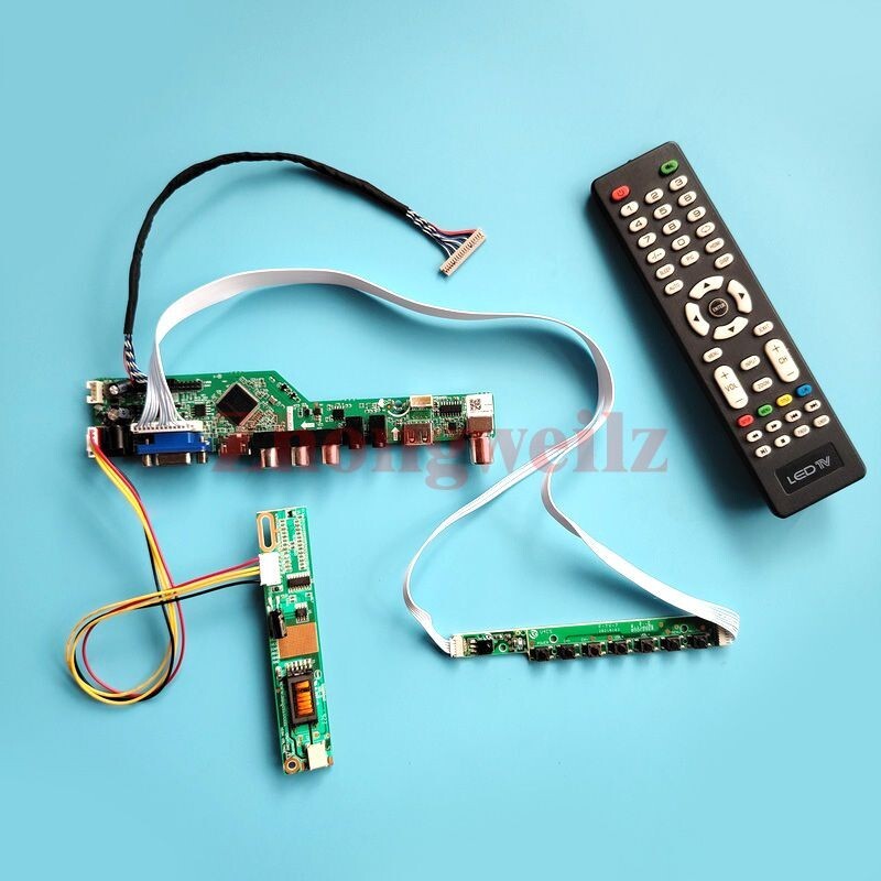 For HT15X33-300 VGA+HDMI+AV+USB 1-CCFL 1024x768 20-Pin LVDS Controller Board Kit