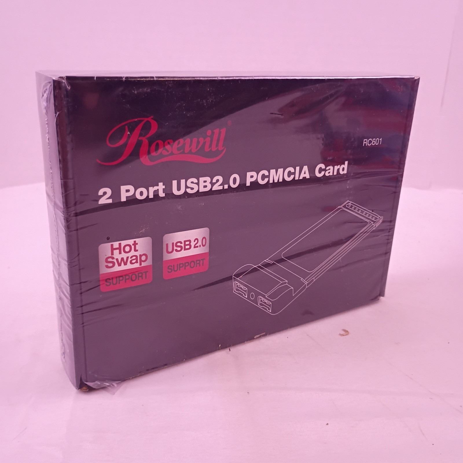 Rosewill RC601 2 Port USB2.0 PCMCIA Card Hot Swap USB 2.0 New in Box 
